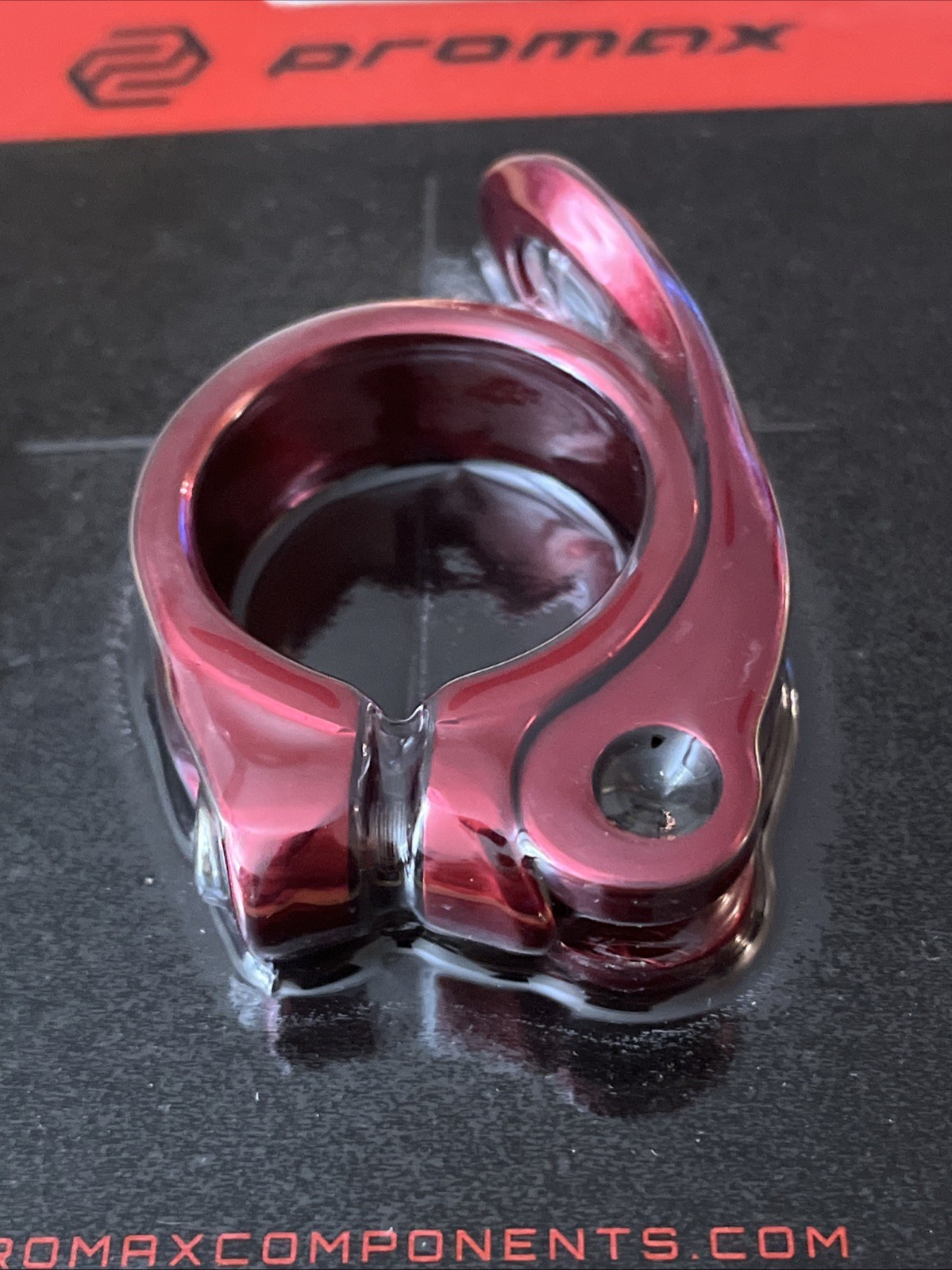 Promax QR-1 Quick Release Seat Post Clamp 34.9mm BMX Bike Racing Red Part