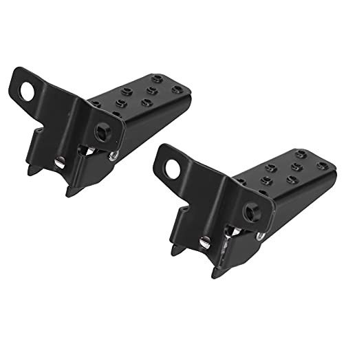 Foldable Footrest Foot Pegs for ATV, Black, Universal, Retro, 2 Pegs with
