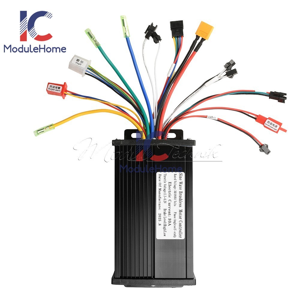 36V48V64V 30A Sine Wave Brushless Motor Controller 750-1500W Driver S866 LCD