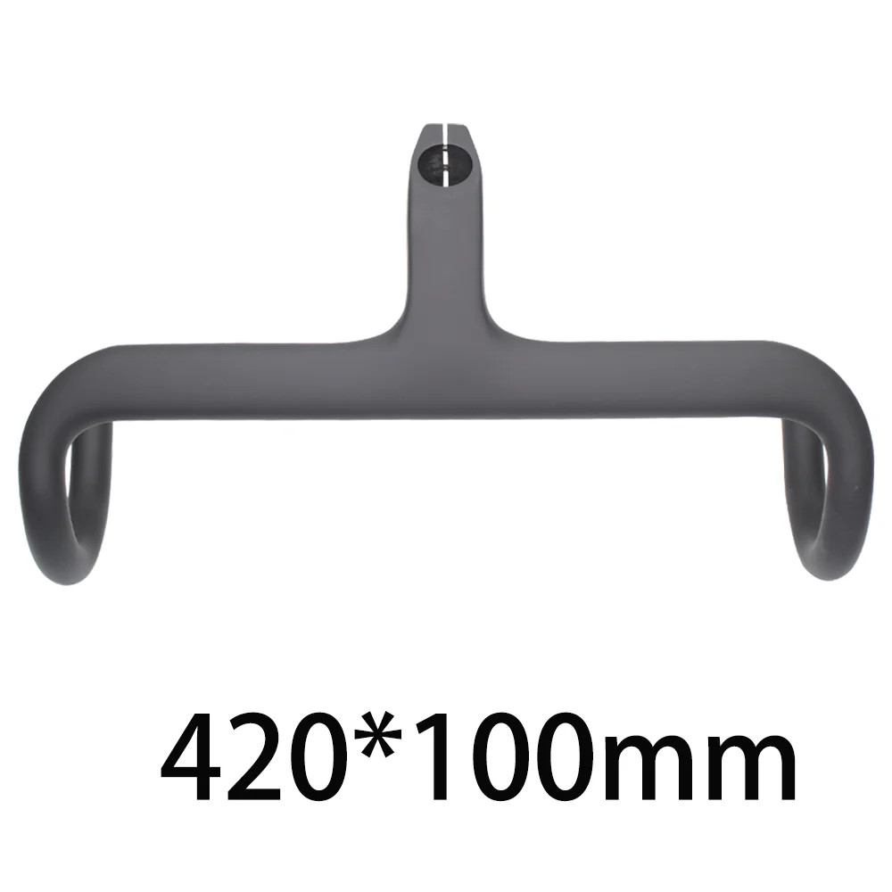 -17° Carbon Road Bike Integrated Drop Bar Supports Internal Cable Routing