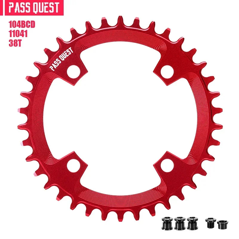MTB Bicycle Round 104BCD Chainring 32T/34T/36T/38T/40T/42T/44T/46T/48T Plate