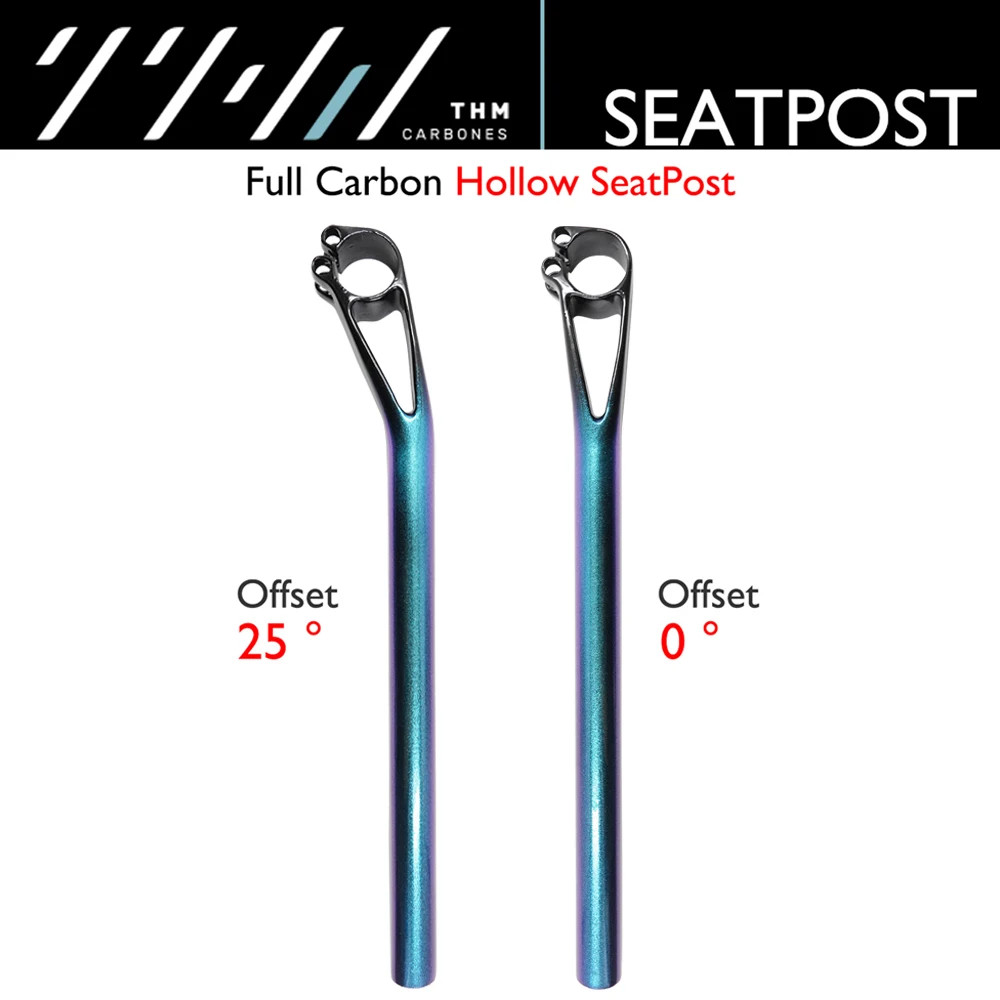 Carbon MTB Road Bike Seatpost 0 25 Degree Offset 27.2 30.8 31.6mm Diameter