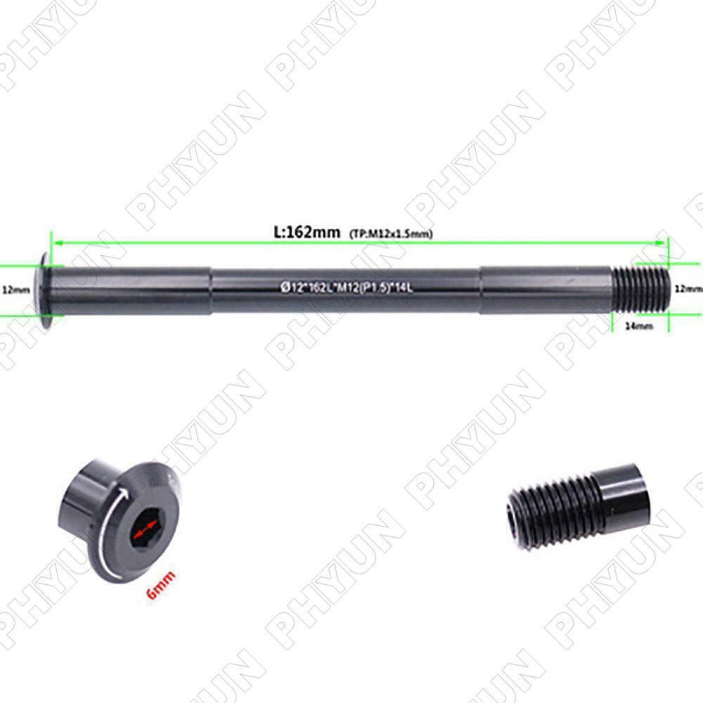 1x Rear Thru Axle Length-162mm Thread Pitch -1.5mm For Mountain Bike Road Bike