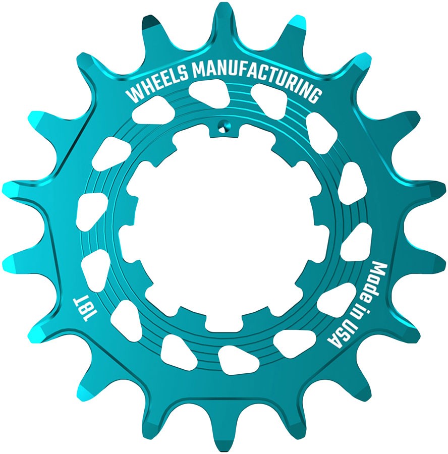 Wheels Manufacturing SOLO HG Cog – 18t, Fits SOLO-HG Kits, Teal
