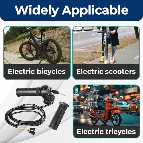 Full Twist Throttle for Ridstar with 2 Keys, Universal Throttle Grips for
