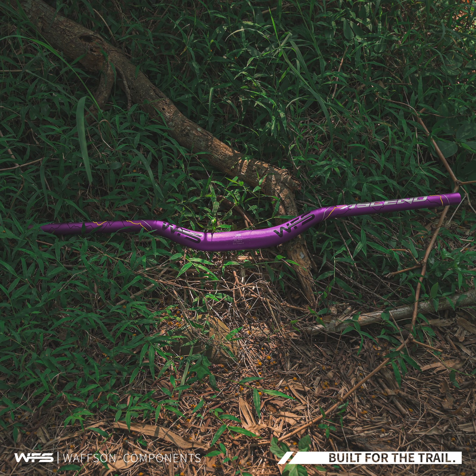 WFS Ascend 35 x 820mm Handlebar 40mm Rise, Purple