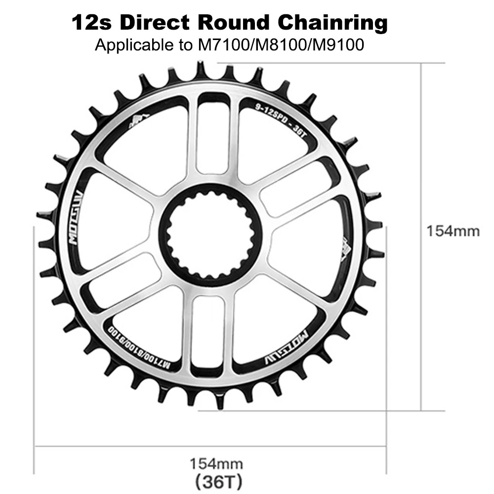 12 Speed Direct Mount Chainring 30T-40T for Shimano M9100 M8100 M7100