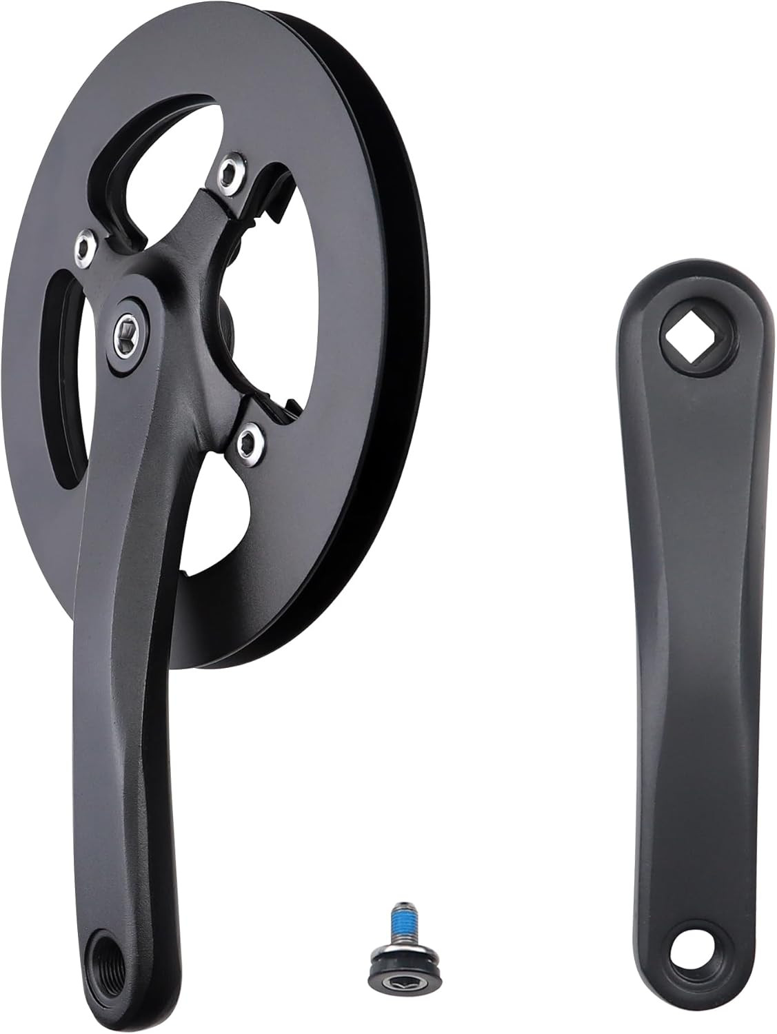 E Bike Crankset 1PCS 42T Steel Chainring Crankset with Aluminium Alloy Double Ch