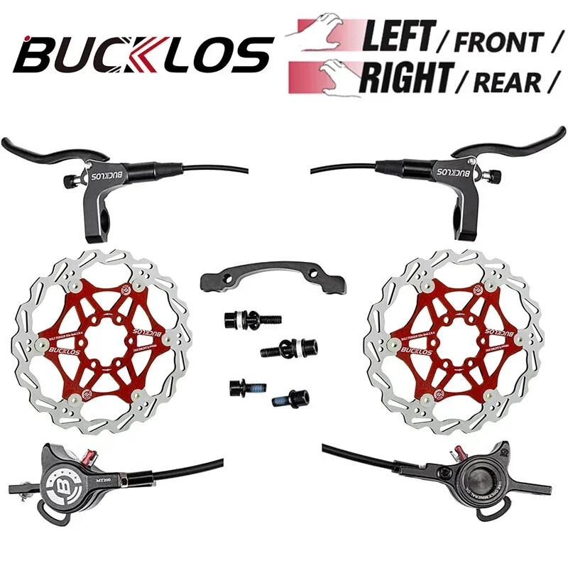 Hydraulic Brake Set 800/1500mm Mountain Bike Disc Brake Set 160mm Brake Rotor