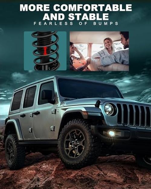 Front Pair Complete Struts Spring Assembly Shock Absorber Compatible with