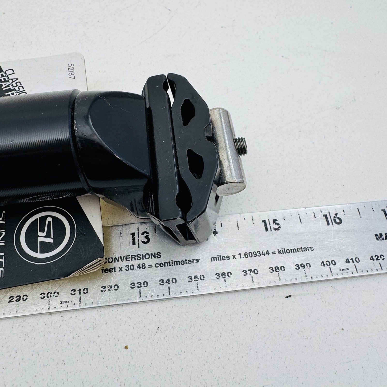 Sunlite 31.8mm Alloy Seatpost 350mm Black Classic Forged Clamp MTB Road Bike A96