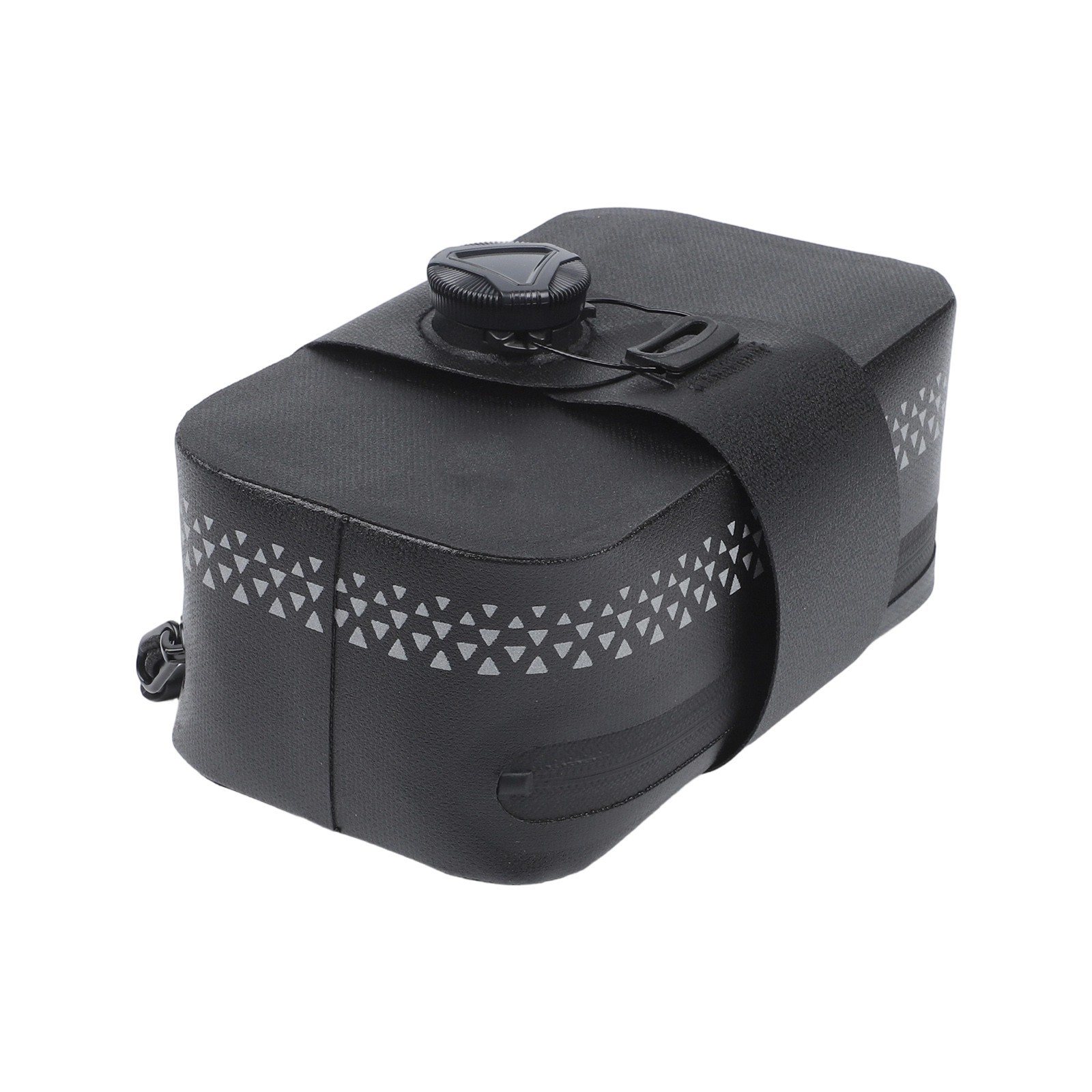Secure Bicycle Saddle Bag with Waterproof Shell and Reinforced Attachment