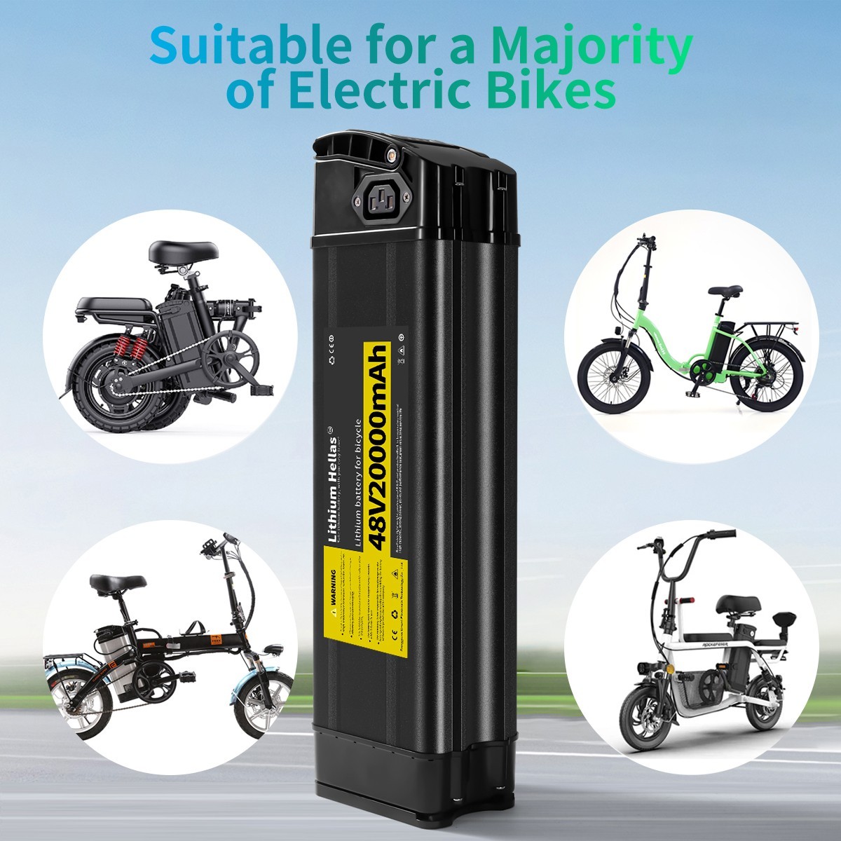 48V20Ah Lithium Battery for Folding Electric Bike,Ebike Replacement Batteries
