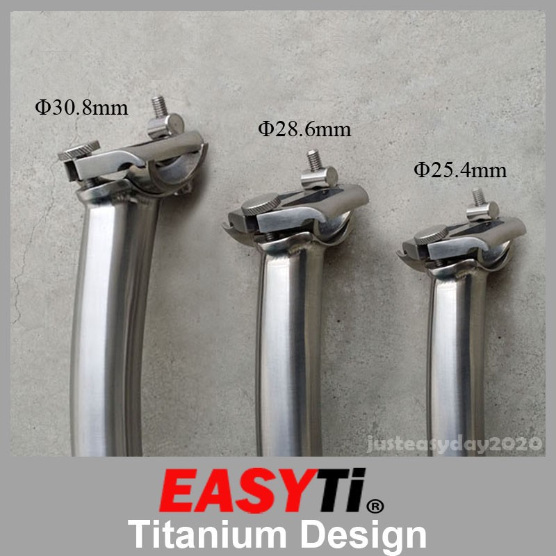 EasyTi Offset/Setback/Layback 8 Shape Titanium Seatpost 25.4/28.6/30.8mm for MTB