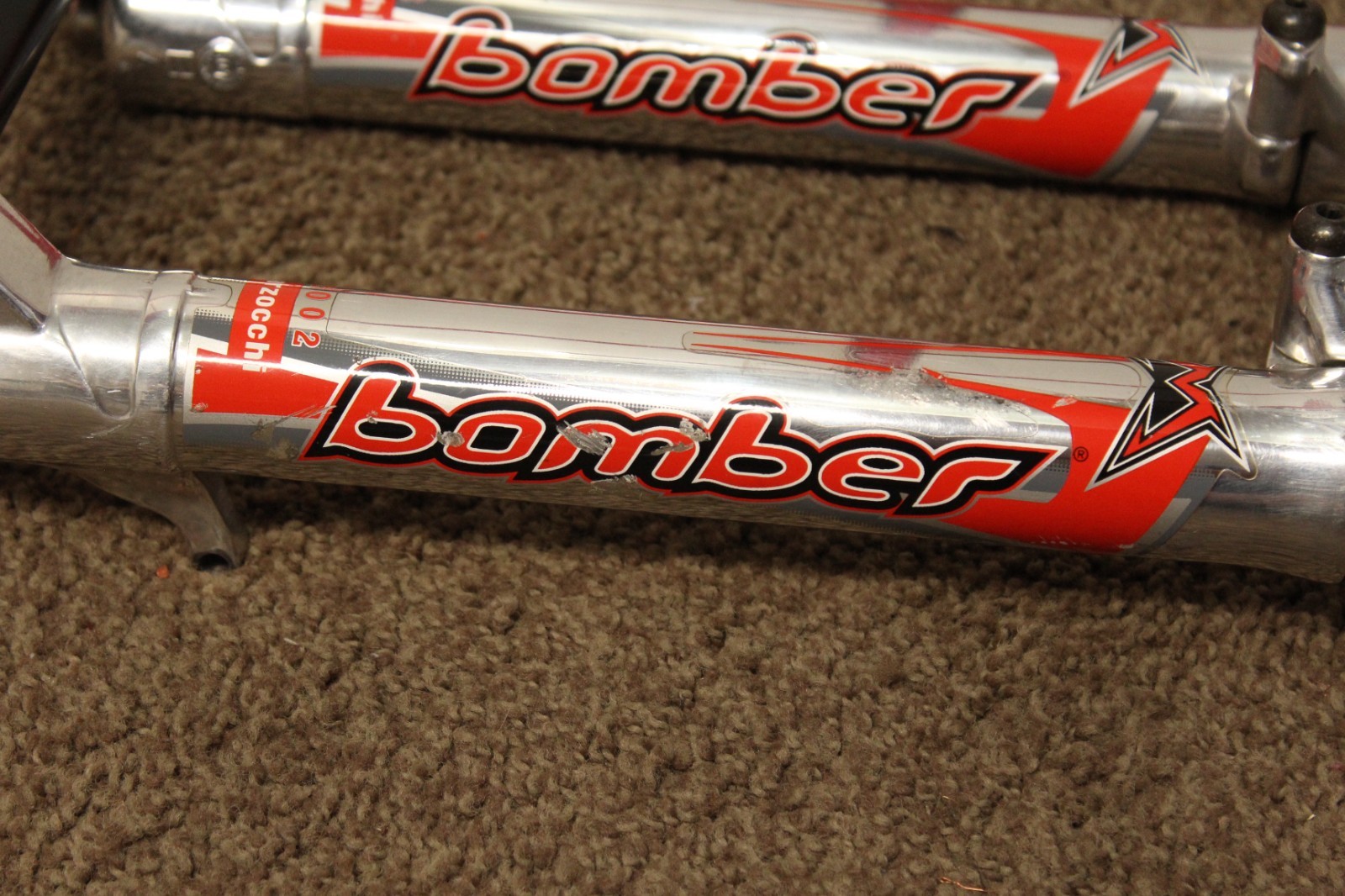 RARE 2002 MARZOCCHI Bomber Dual crown 200mm, 1-1/8” 26″, Downhill DH Fork MTB