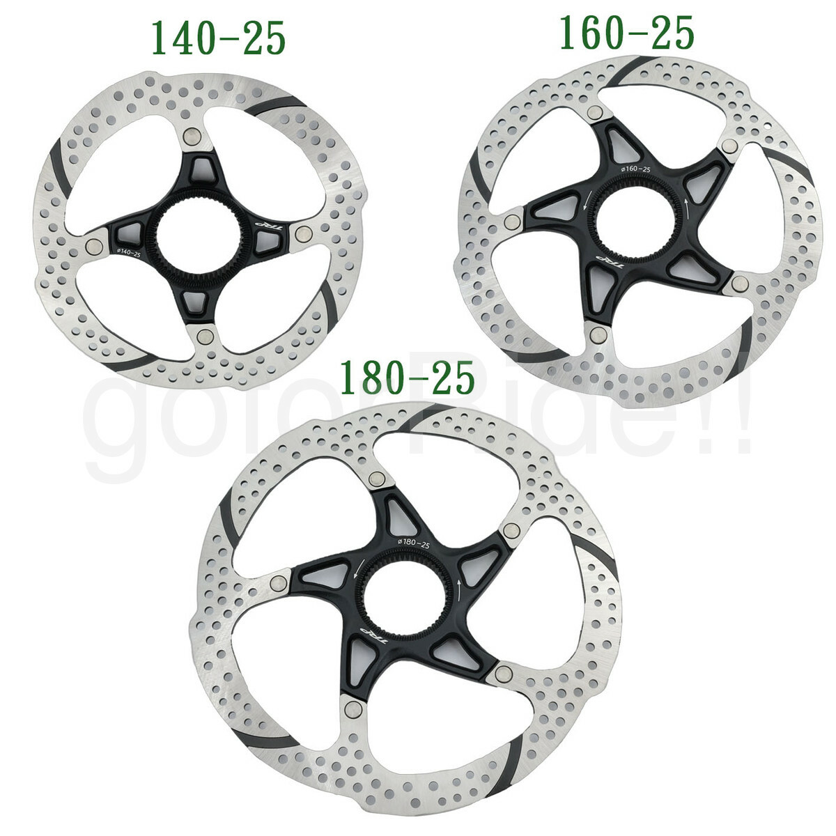 TRP TRP-25 140mm/160mm/180 Centerlock Bike Disc Brake Rotor Heat Dispersion