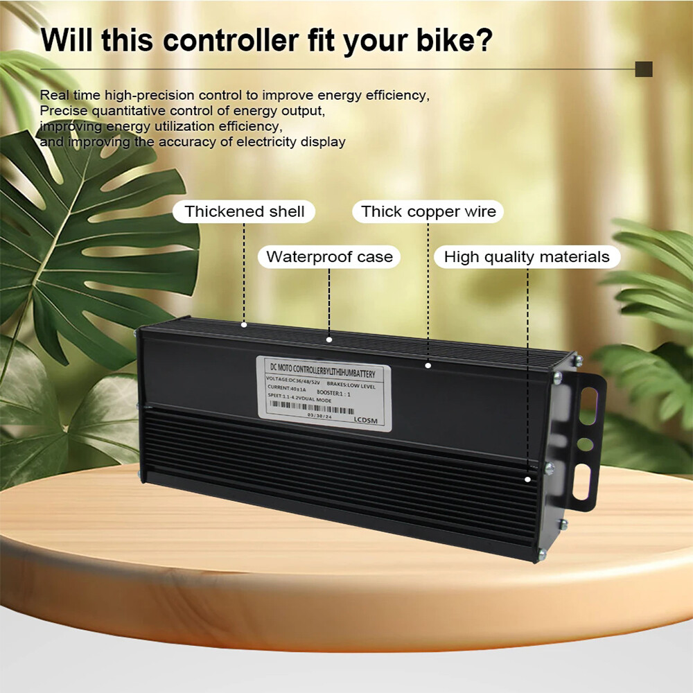 E-bike Three-Mode Sine Wave Controller 24V-48V 17A-40A w/ LCD Display 250W-2000W