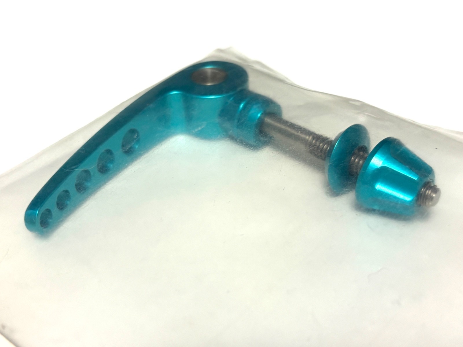 NOS FAT FEATHER Ti Rod QR Skewers Set Turquoise USA MTB 100/135mm