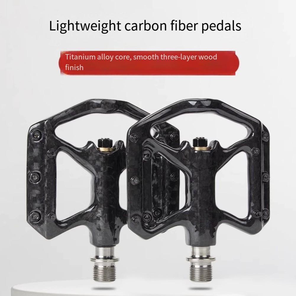 Cycling Biking Carbon Fiber Pedal 3 Bearing Pedal 180g Lightweight Design