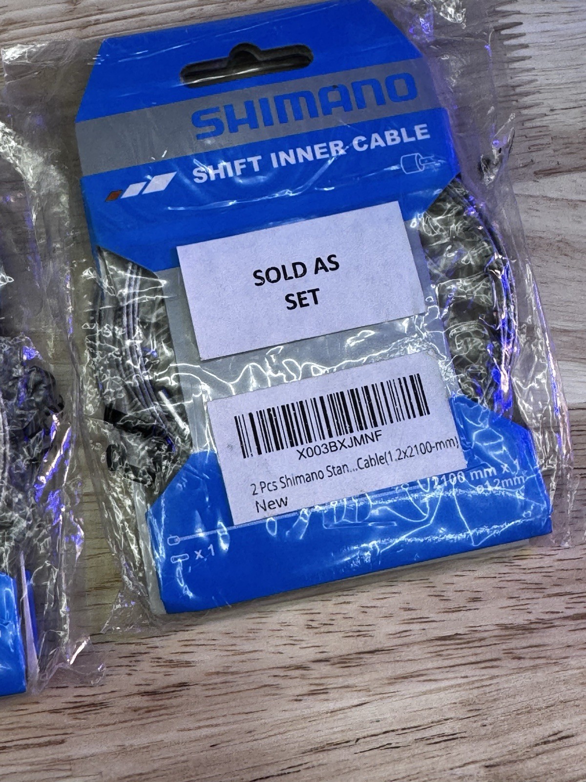 2 Sets of Shimano SUS Shift Inner Cable 2100mm, 1.2mm stainless steel