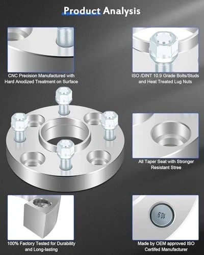 4X 4×4.5 Hub Centric Wheel Spacers Adapter 1 inch 25mm 4×114.3mm to 4×114.3mm