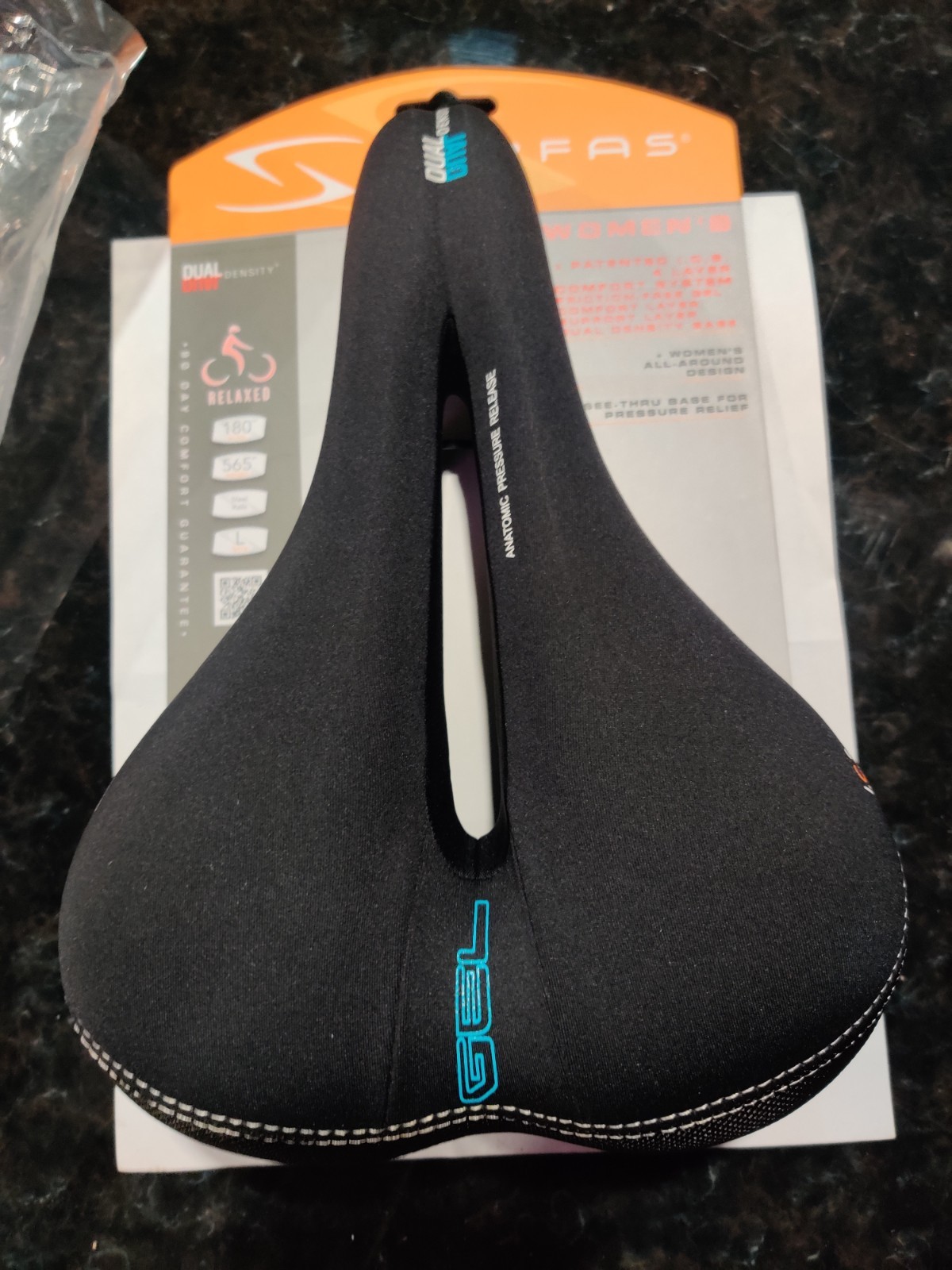 dual density gel saddle with cut out by Serfas women’s model DDM-CT