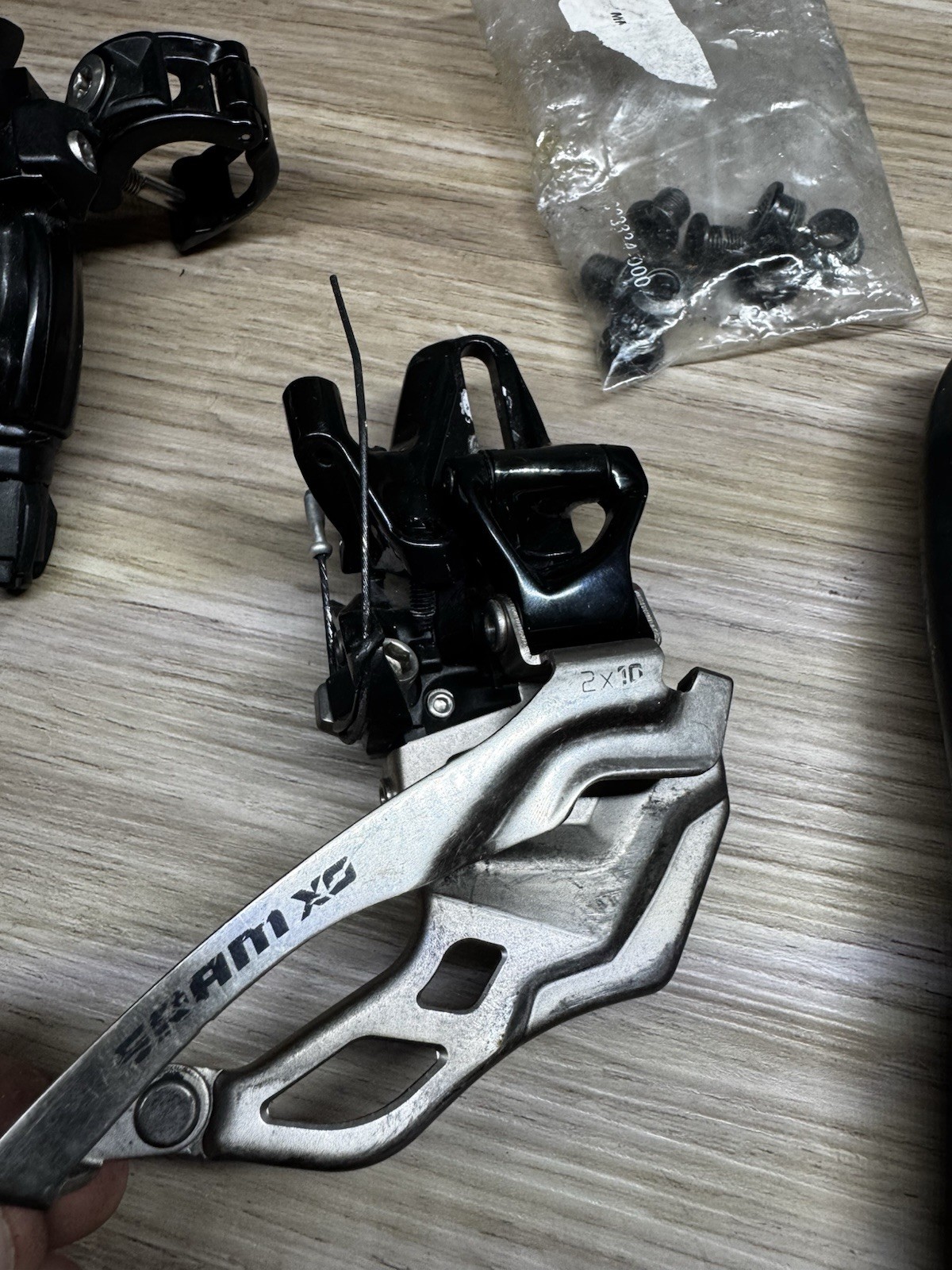 SRAM X0 2×10 Drivetrain Set – Shifters, FD, RD, Crankset (No Chainrings)