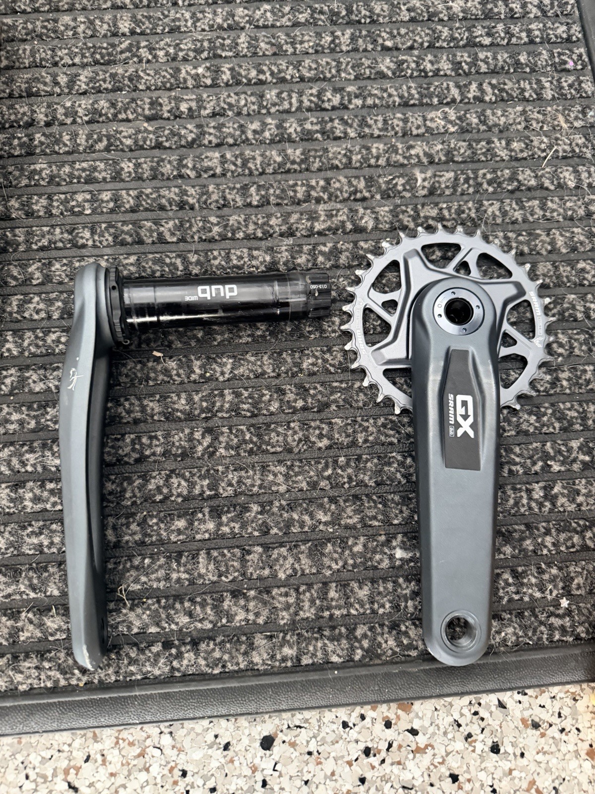 SRAM GX Eagle T-Type DUB MTB Crankset 175mm Single Chainring w/ Spindle Gray