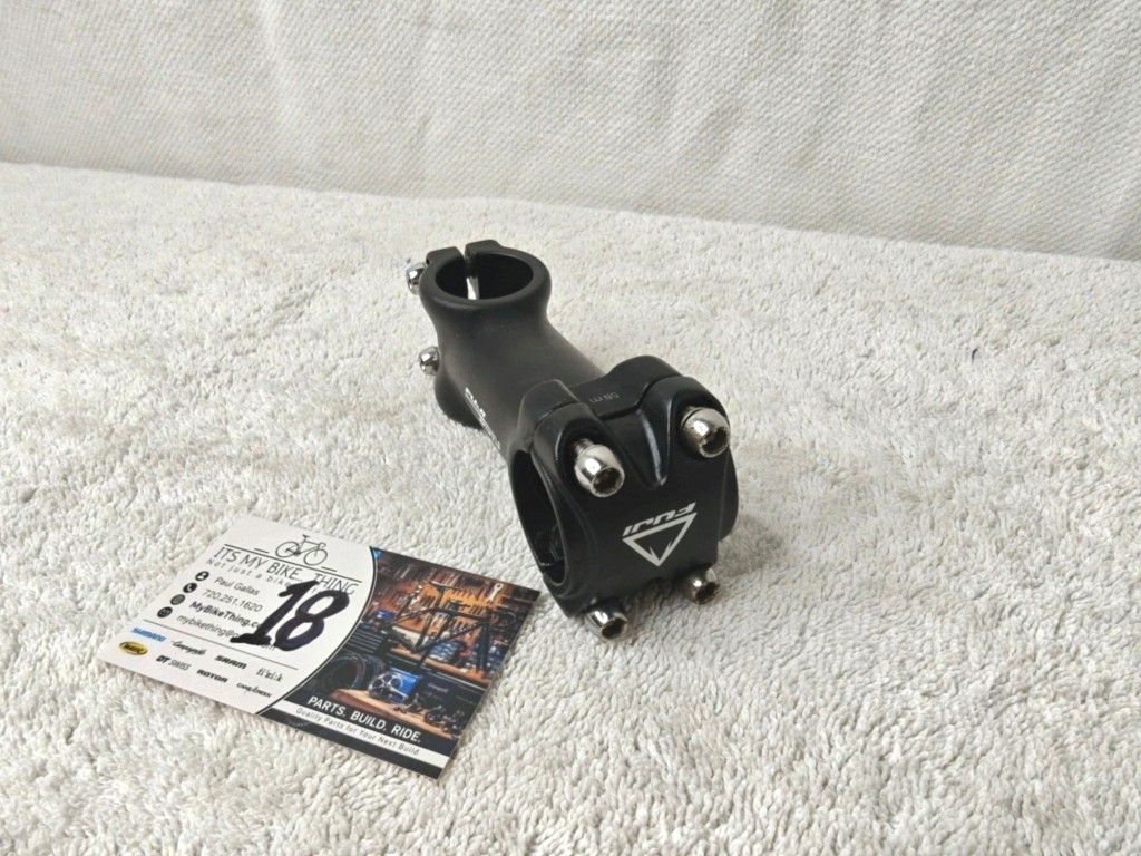 Fuji OEM Alloy Stem | 1-1/8″ Threadless 5 Degree | 85mm 31.8mm Clamp 4-Bolt