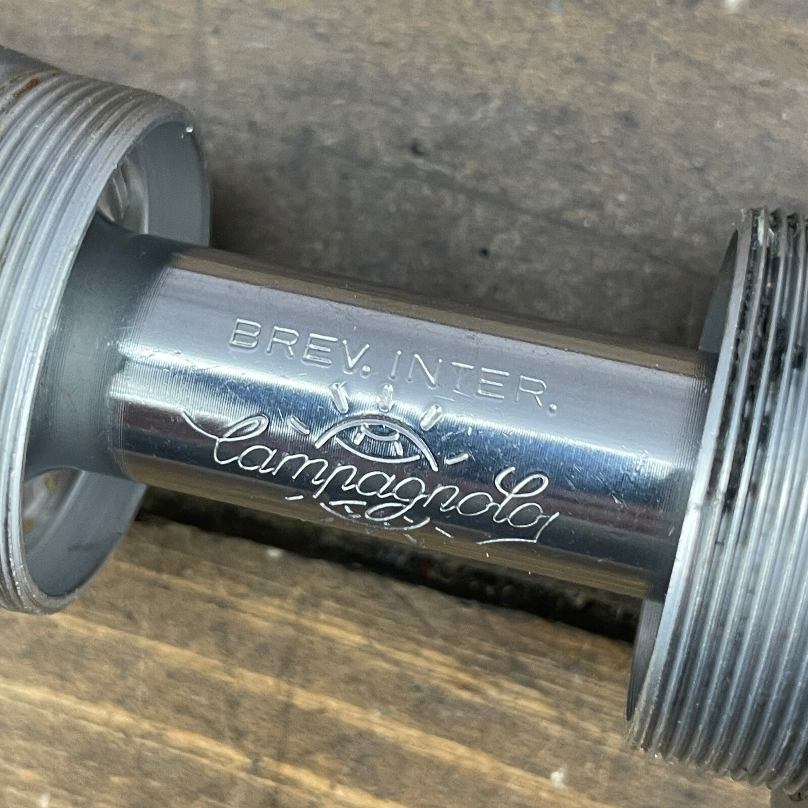 Vintage Campagnolo Record Bottom Bracket 68-SS CPSC English 110 68 Rifled A3