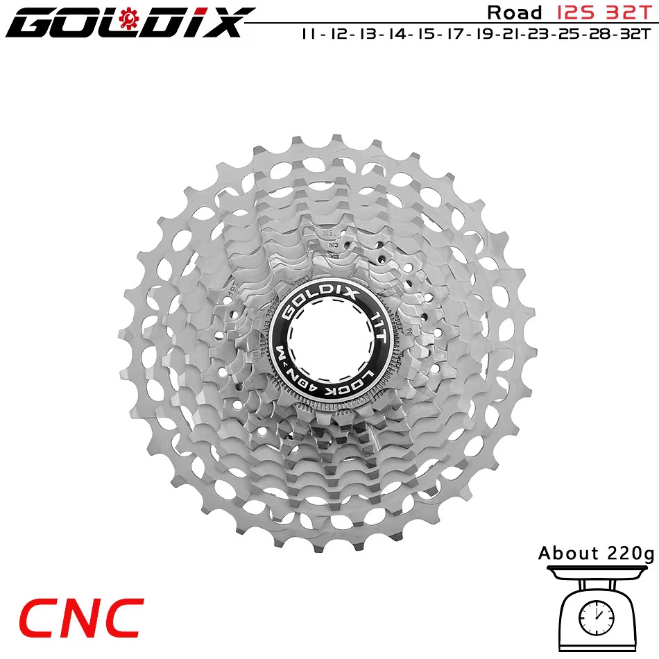 Ultralight CNC Road Bike Cassette 11/12 Speed K7 11S 12S 28T/32T/34T/36T Cassett