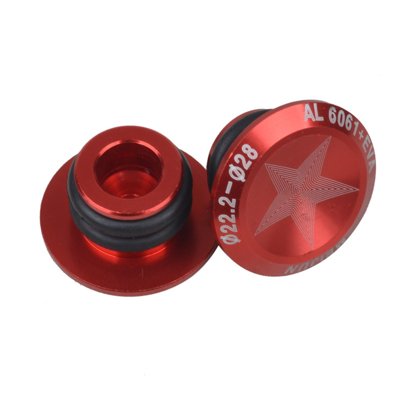 2pcs Aluminum Alloy Handlebar Grips Plugs Mtb Bicycle Metal Handle Grip Bar Ends