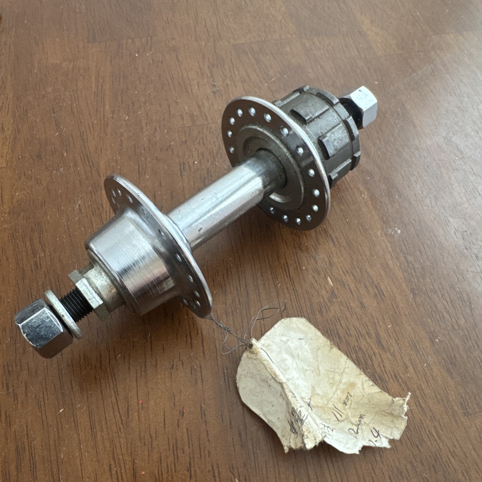 NOS Vintage Suntour 36 Hole 111mm Rear Cycling Hub – Chrome Nutted BMX Cassette