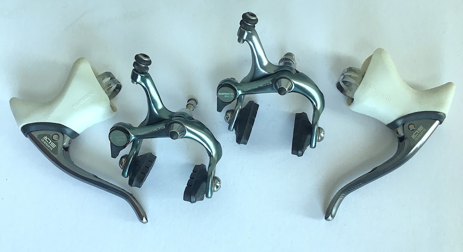 Shimano 105 Brakeset w/Levers BL-1051 / BR-1050 Blue Gray SLR NOS Hoods Japan