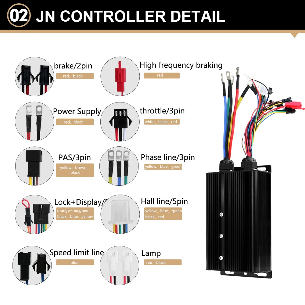 72V 5000W 20/24/26×4.0″ Snow Electric Bike Fat Brushless Non-gear Rear Hub Motor