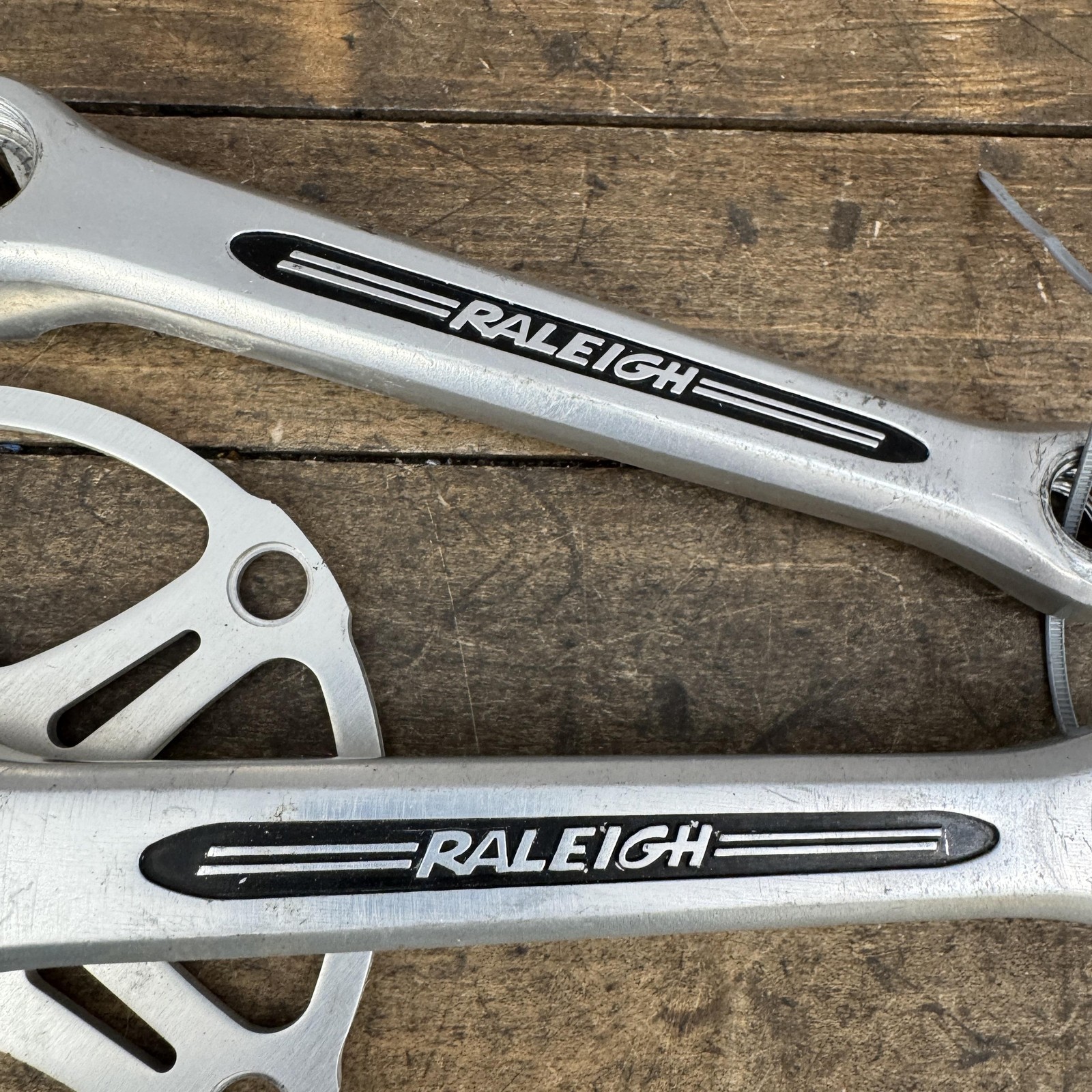 Vintage SR Raleigh Crankset 165mm 118 BCD Alloy Modified Single Square Taper