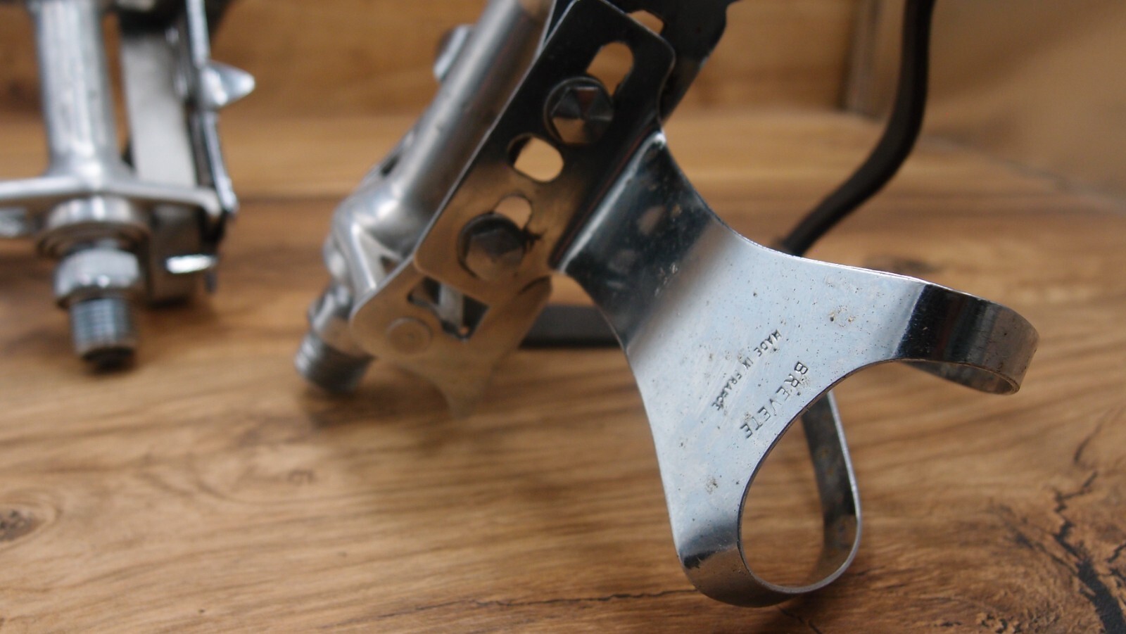 flat platform pedals Spidel Maillard made in France 1982 road bike 9/16 in