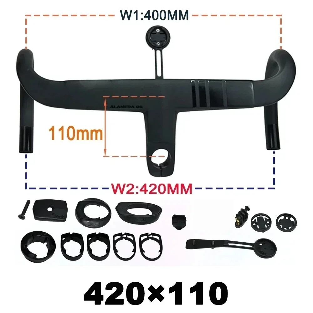 Aero Carbon Road Bike Integrated Cockpit -8 Degree 28.6mm Steerer Drop Bar