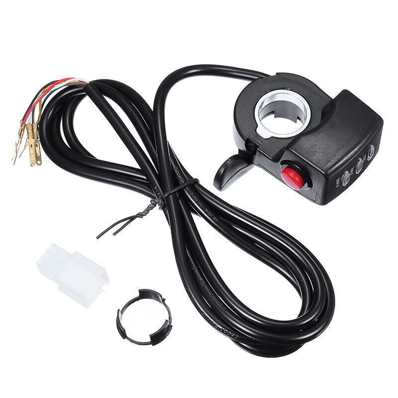 36V 48V Handlebar Battery Indicator Thumb Throttle Speed Control E-Bike Scooter