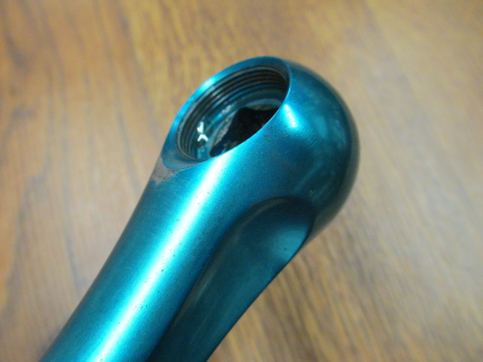 RARE VINTAGE BLUE ANODIZED GRAFTON TOP LINE SPEED STICK 177 130 BCD CRANK 107 BB