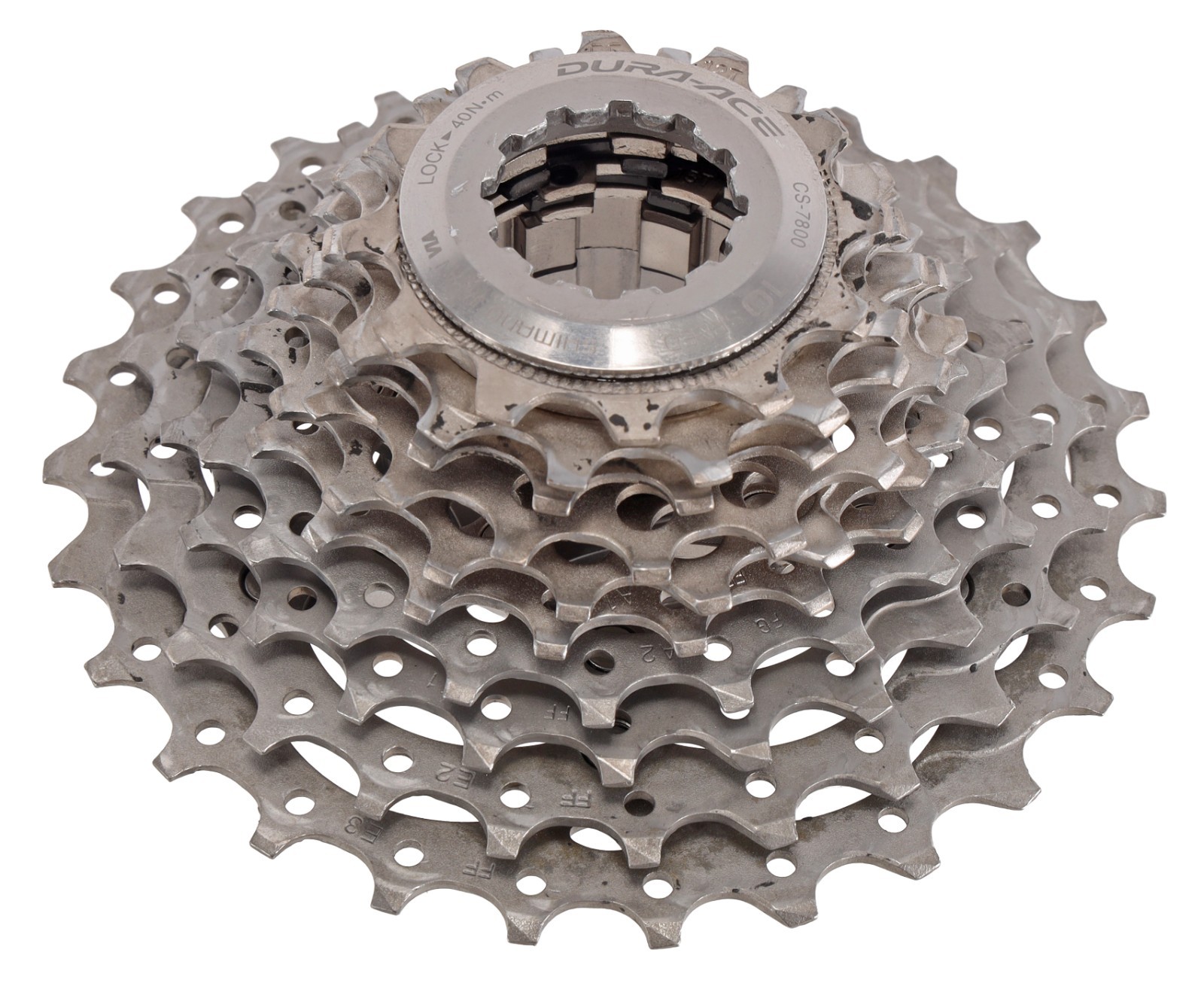 Shimano Dura-Ace CS-7800 10 Speed Road Bike Cassette 12-27T Titanium Vintage