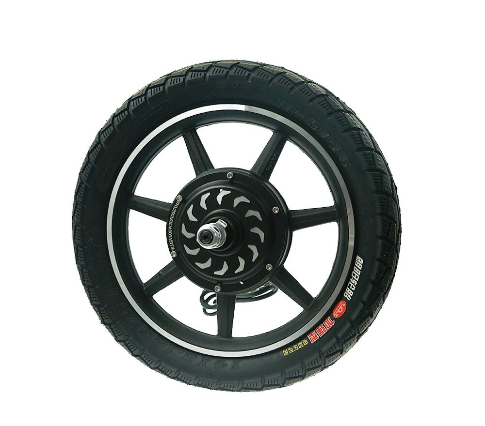 14 Inch Wheel Hub Motor Electric Bicycle Brushless Motor Tyre 14X2.125 350W 500W
