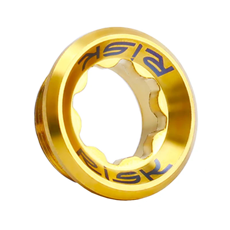 RISK Bicycle Crank Cover Screws Integrated Tooth Plate Plum Blossom Titanium