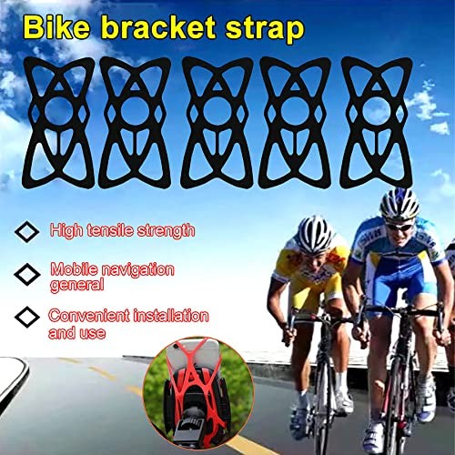 Motorcycle Phone Mount Tether 6 Pack,Replacement Silicone Bands for Bike