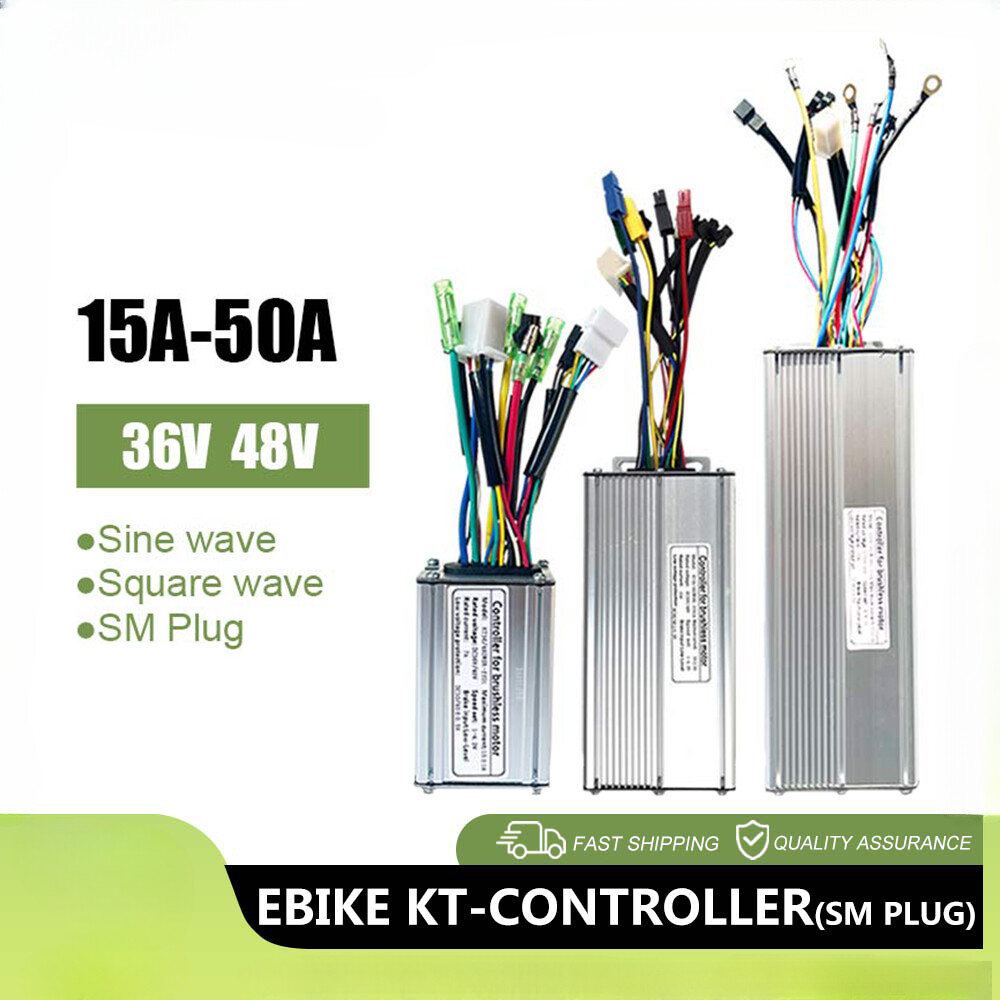 15A-50A E-bike Square Sine Wave Controller Use for 250W-3000W E-bile Motor