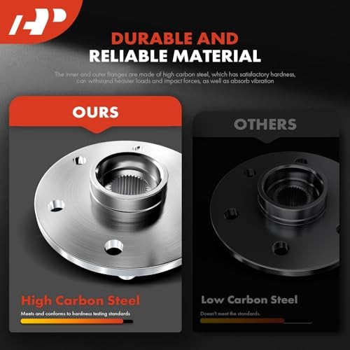 2 x Front Wheel Bearing and Hub Assembly with ABS Ring Compatible with BMW