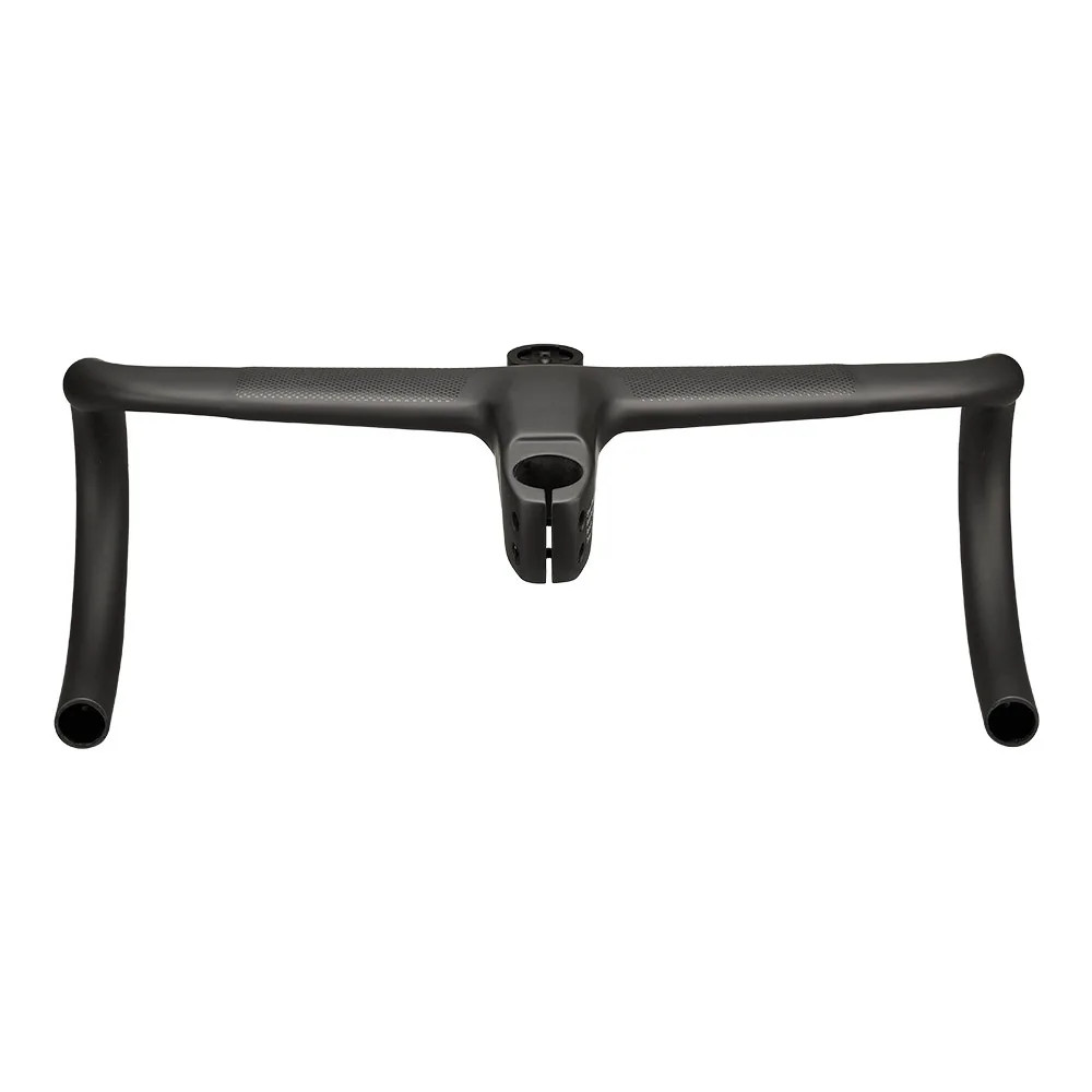 Carbon Fiber Gravel Road Bike Integrated Cockpit OD2 Handlebar -10° for 31.8mm