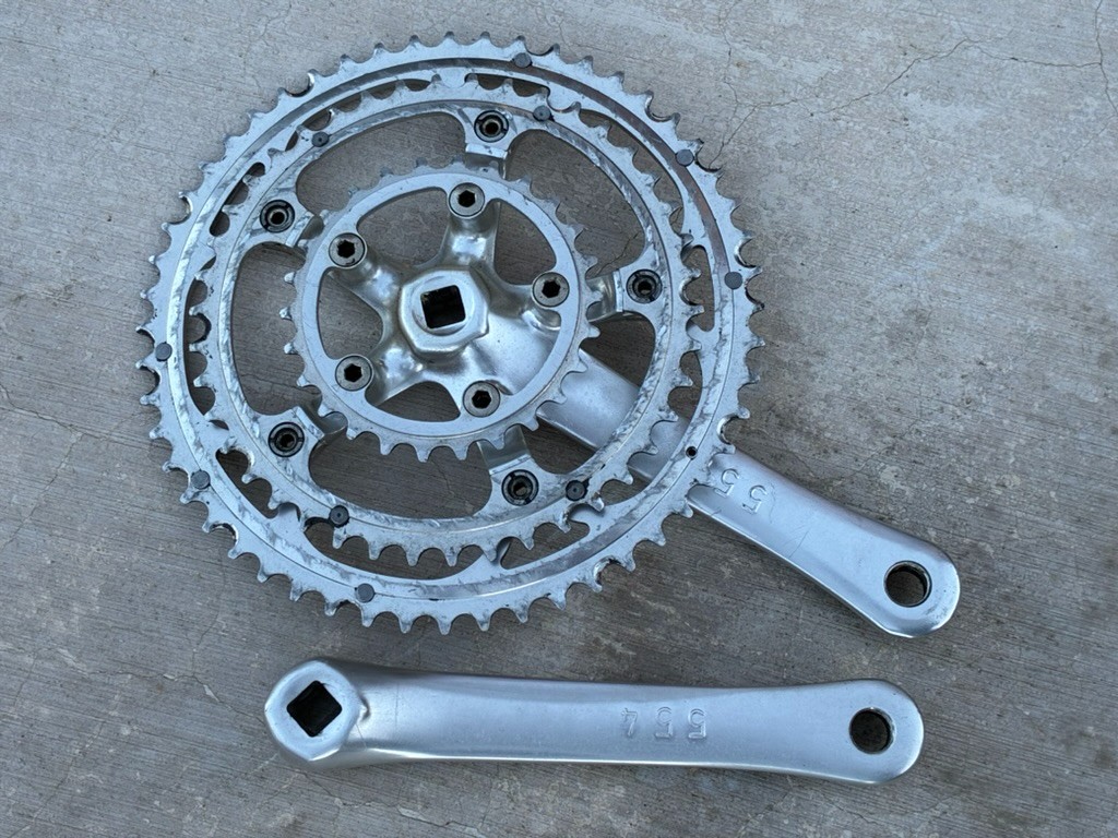 Campagnolo Italy Veloce 9-Speed Triple Crankset | 175 mm / 52/42/30T / VGC