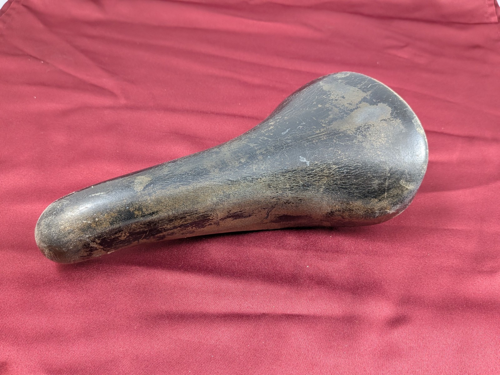 Leather Saddle Selle Italia Turbo 27x15cm Dark Brown Vintage SA10