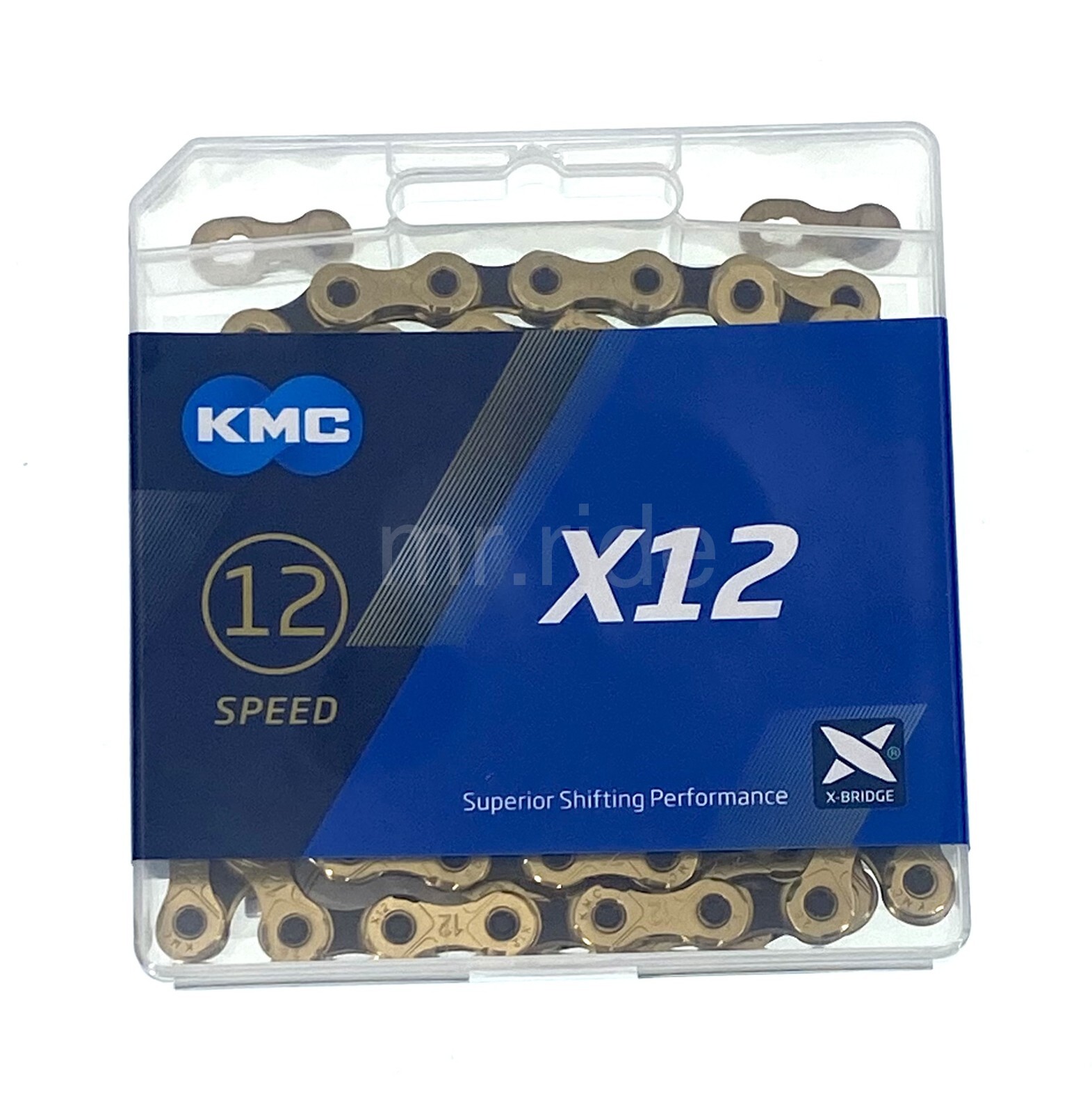 KMC X12 12 speed 126L MTB Mountain Bike Bicycle Chain – Gold/Black